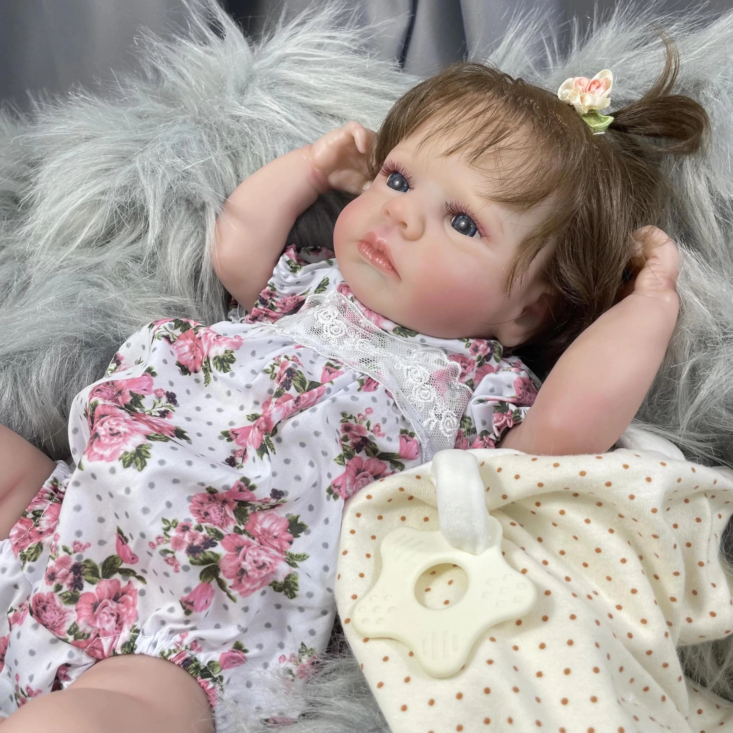 Nanjing Tianzeng Gifts Co.,Ltd Loulou Reborn Baby Doll - 20 Inch Silicone Full Body Vinyl Ages 3+