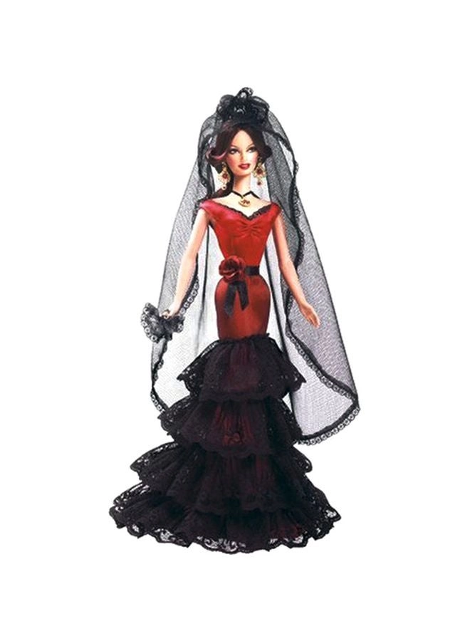 Barbie Dolls Of The World - Spain Black/Red/Beige Ages 6+