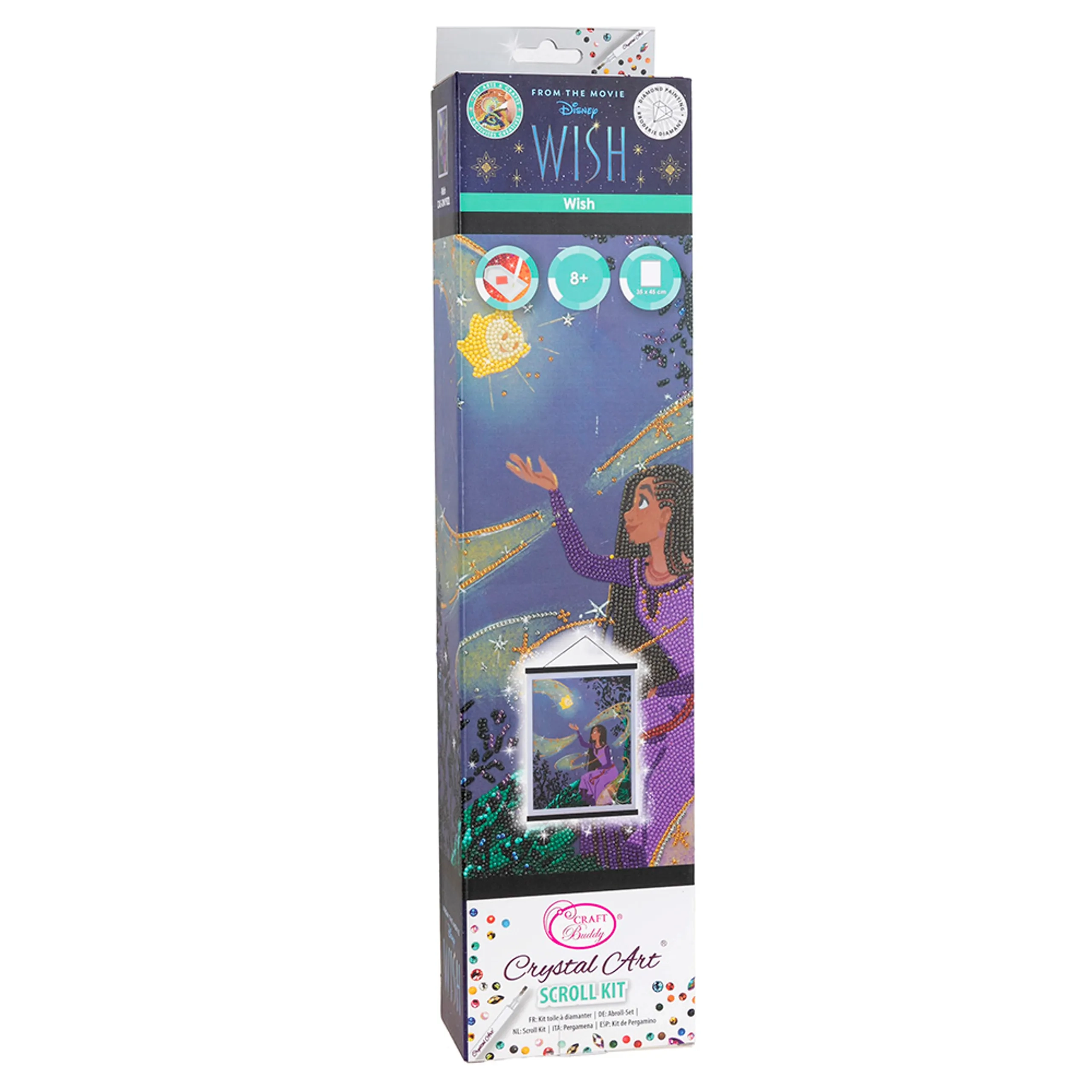 CRAFT Buddy Disney Wish Crystal Art Scroll Kit