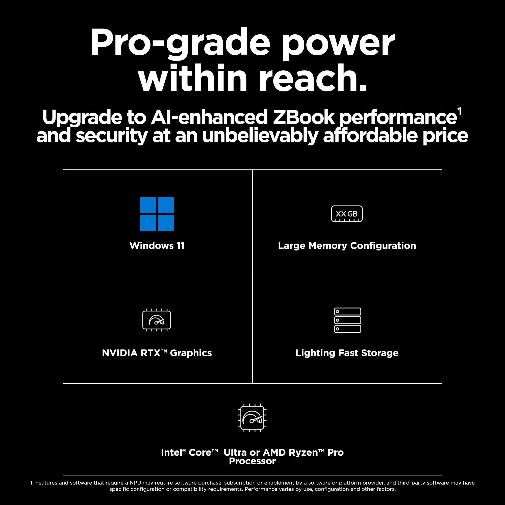 ZBook Power G11 86B23EAABD - 16.0'' Ryzen 7 8840HS 32GB DDR5 1TB SSD