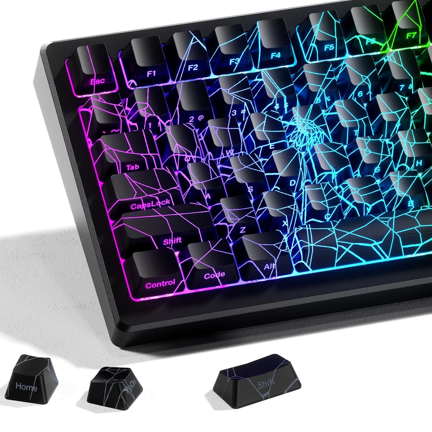 HITIME Spider Web Keycaps - 118 Key Set OEM Profile