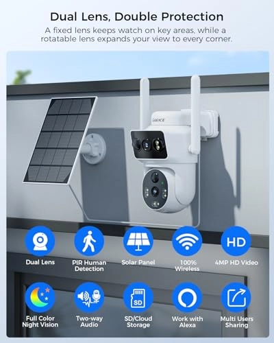 Solar Security Cameras System
