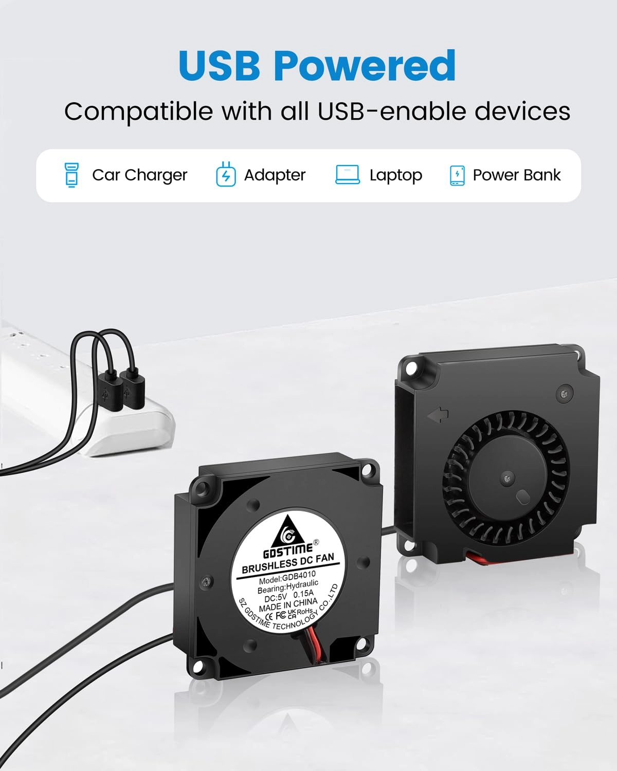 USB Blower Fan - 2Pcs 40mm