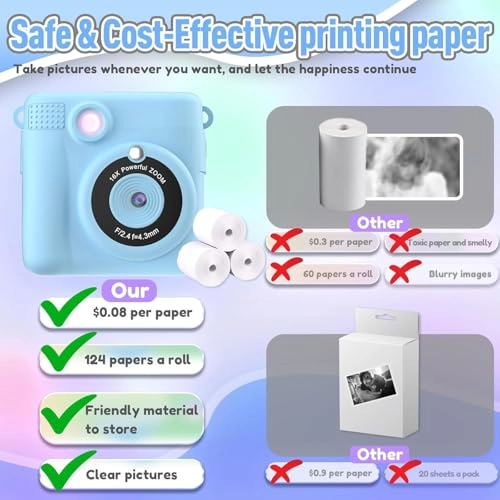 DC-C001 - 2.4 Inch Screen Instant Print Purple