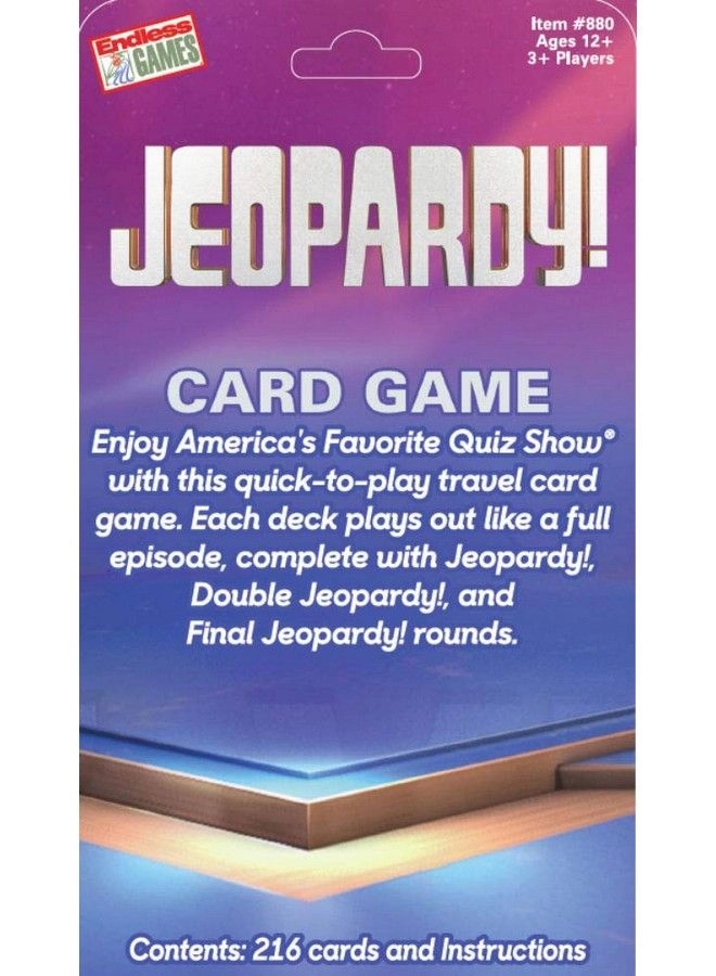 Jeopardy Card - English Ages 12 and up 216 cards