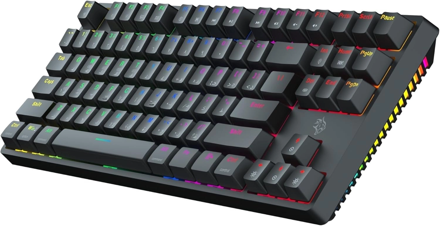 Porodo 3in1 Mechanical Keyboard TKL - Wireless