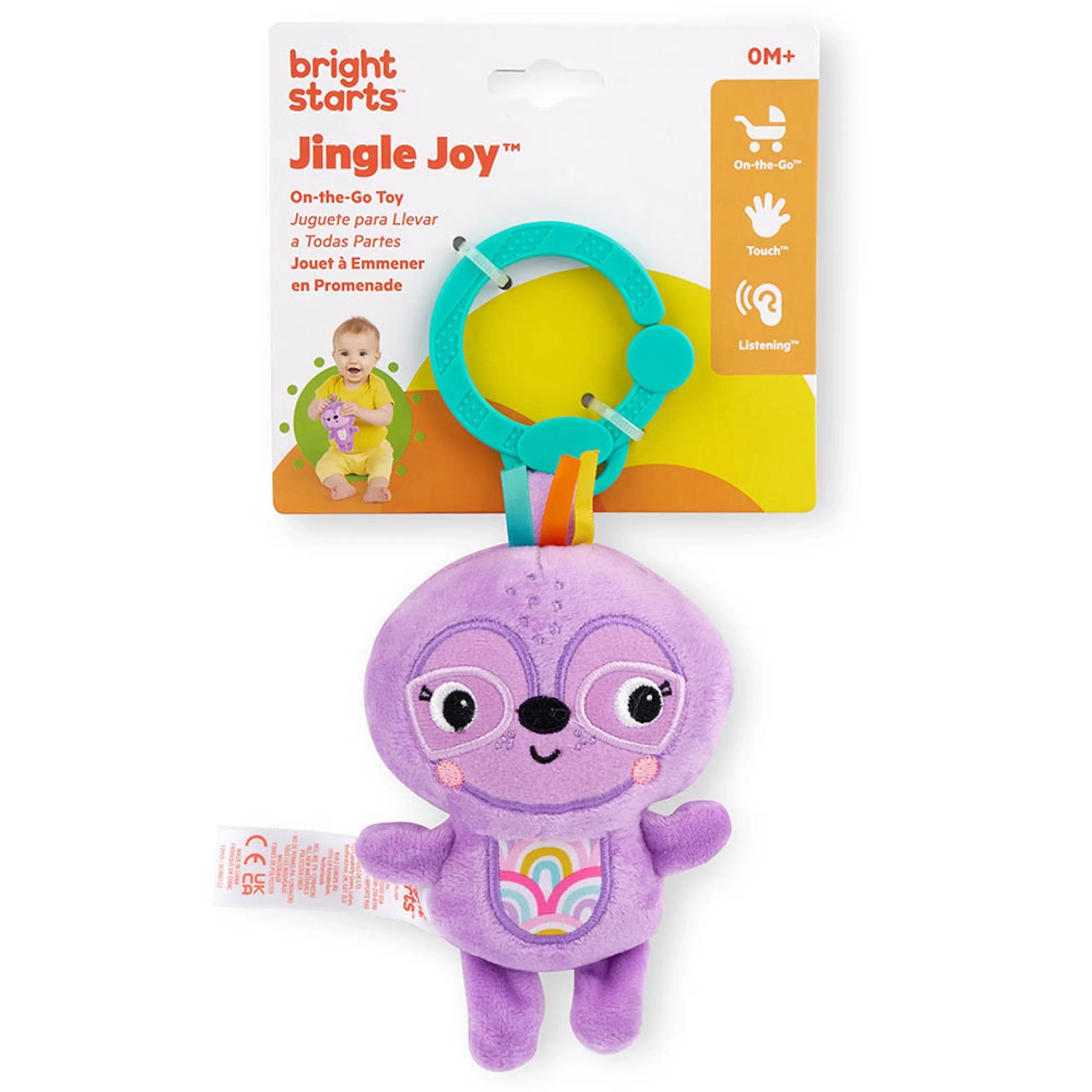 Jingle Joy Reach & Rattle Toy - 0 month soft mixed materials