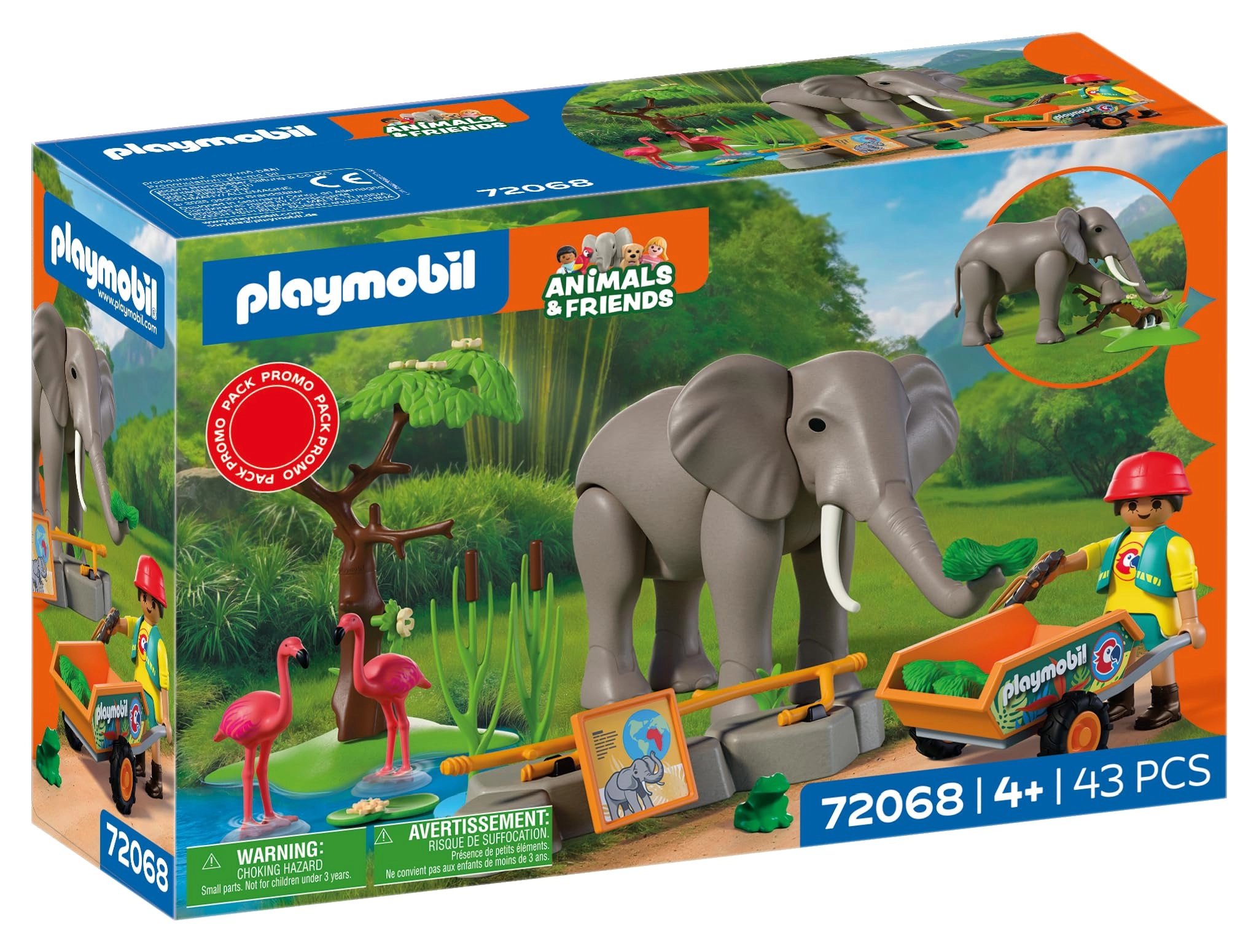Playmobil Elephant - 4 years and up Zookeeper 43