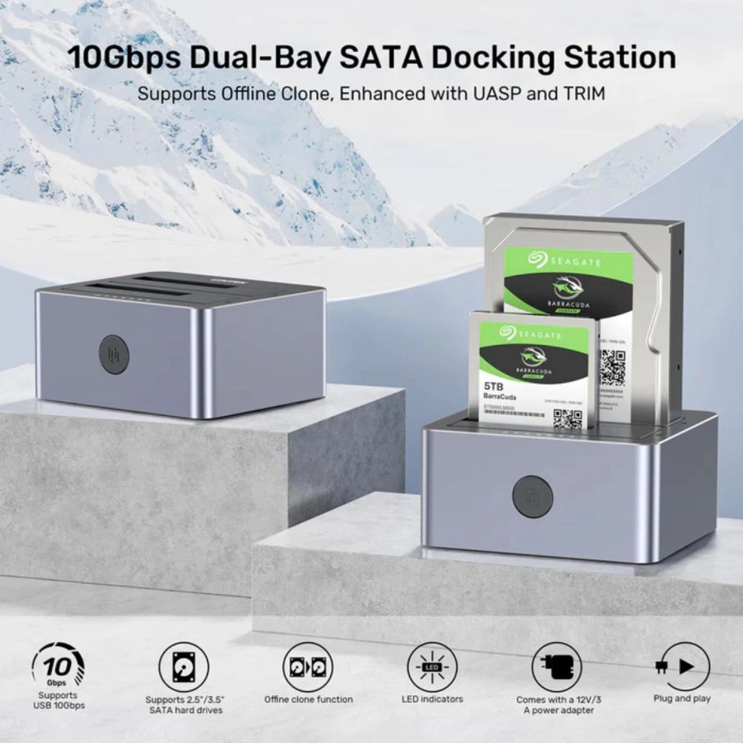 Dual-Bay SATA Docking Station