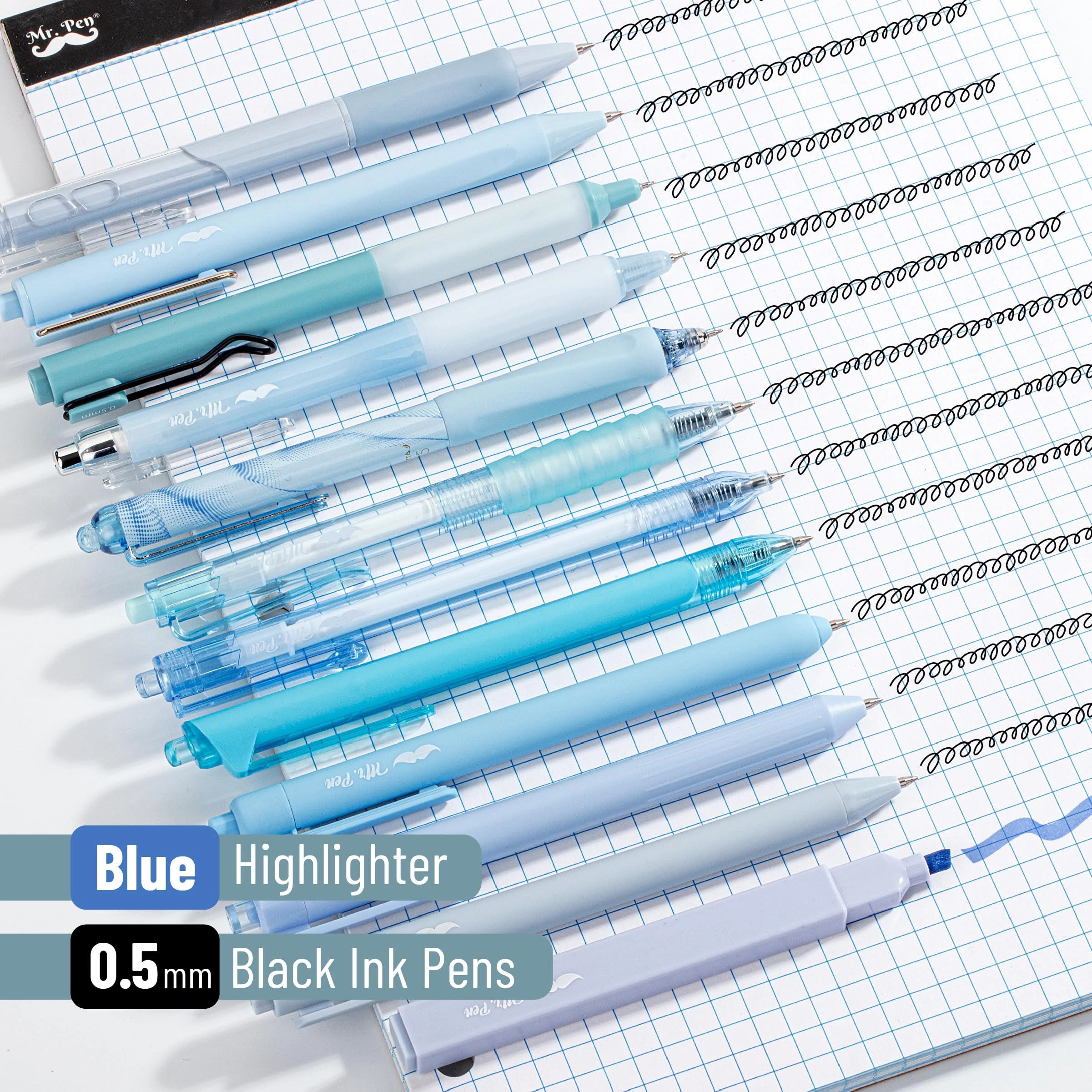 Gel Pen Set - 12 Pack 0.5mm