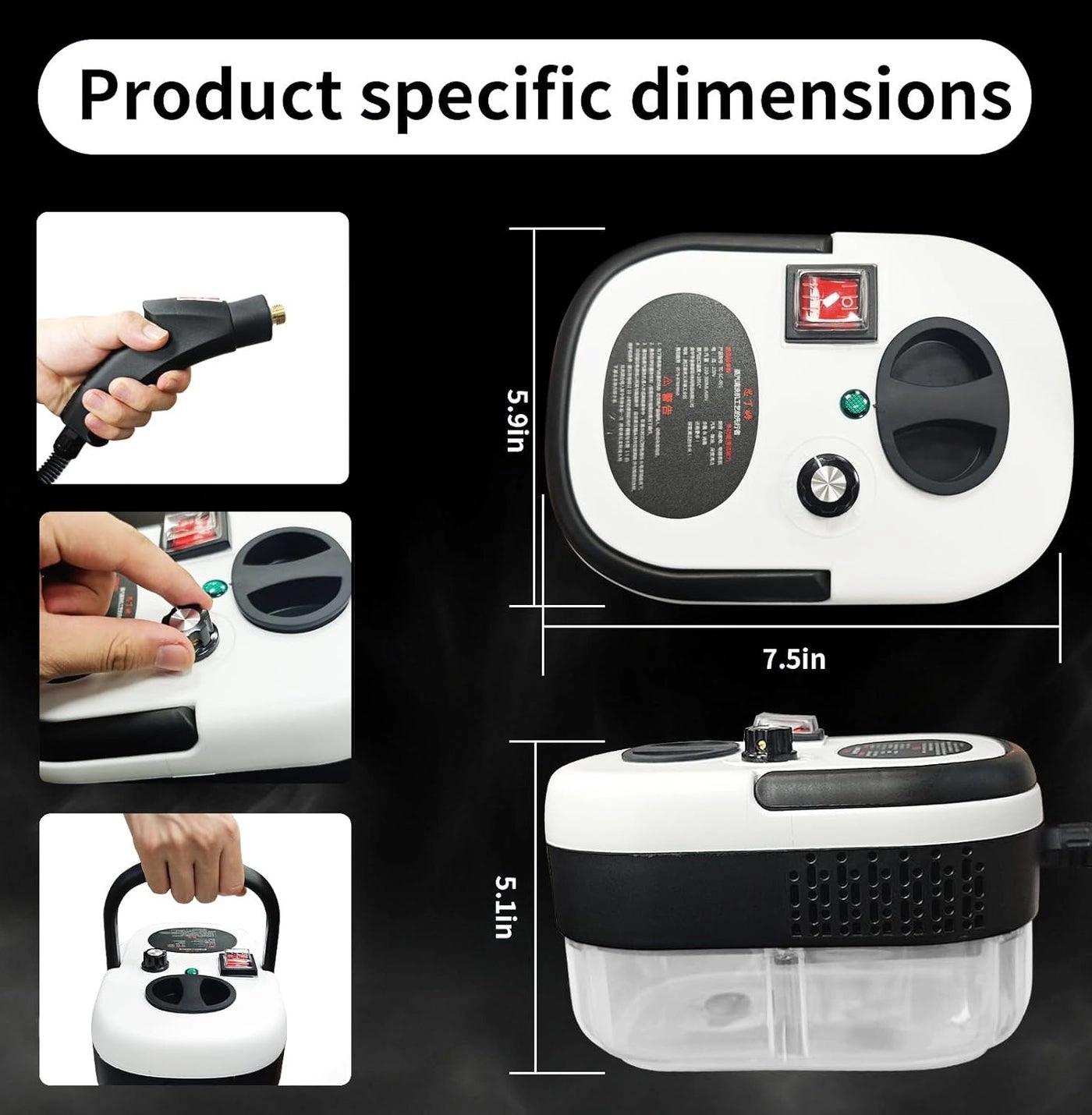 Portable Steam Cleaner - 1200ML