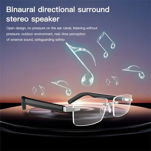 IVY-G06-1 - Frameless Bluetooth Smart Glasses Black