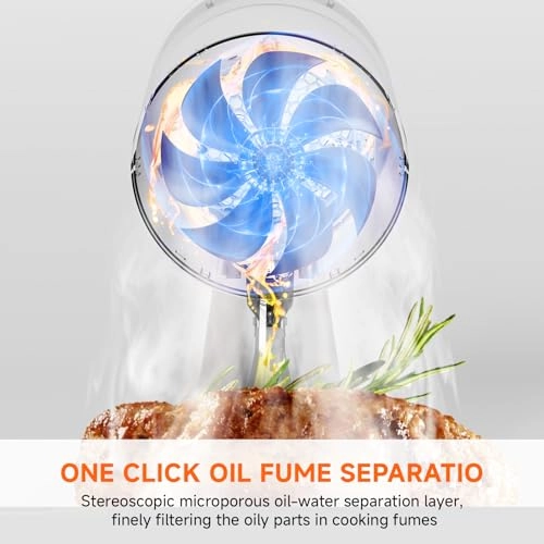 Portable Range Hood - 3 Speed Low Noise Removable Aluminum Filter