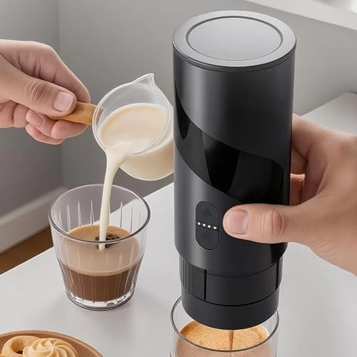 Portable Coffee Machine - 80ml capsule or powder