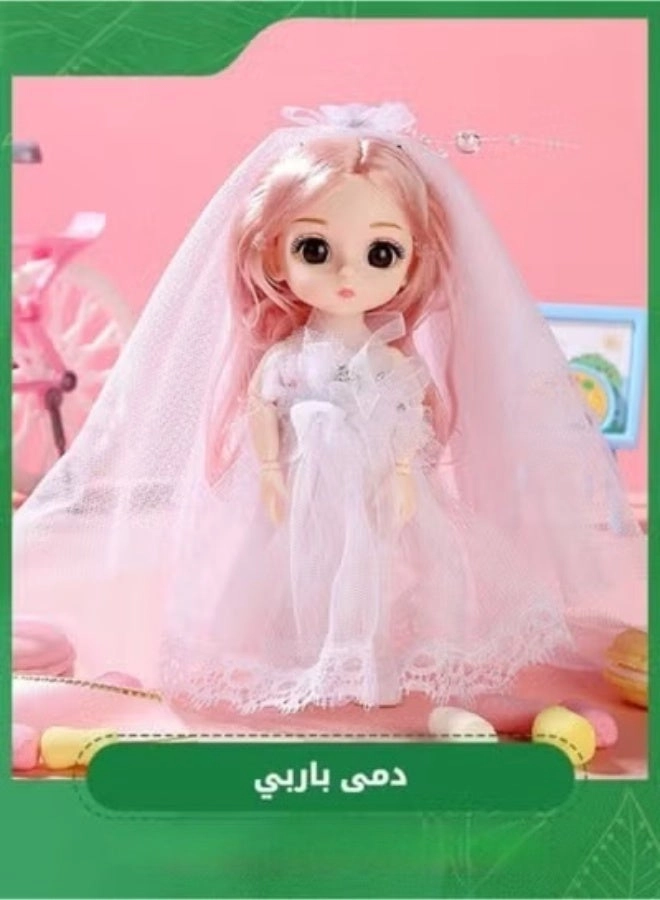 Princess Dolls - 3 Pcs 17cm Mini Tiaras Hair Shoes Set