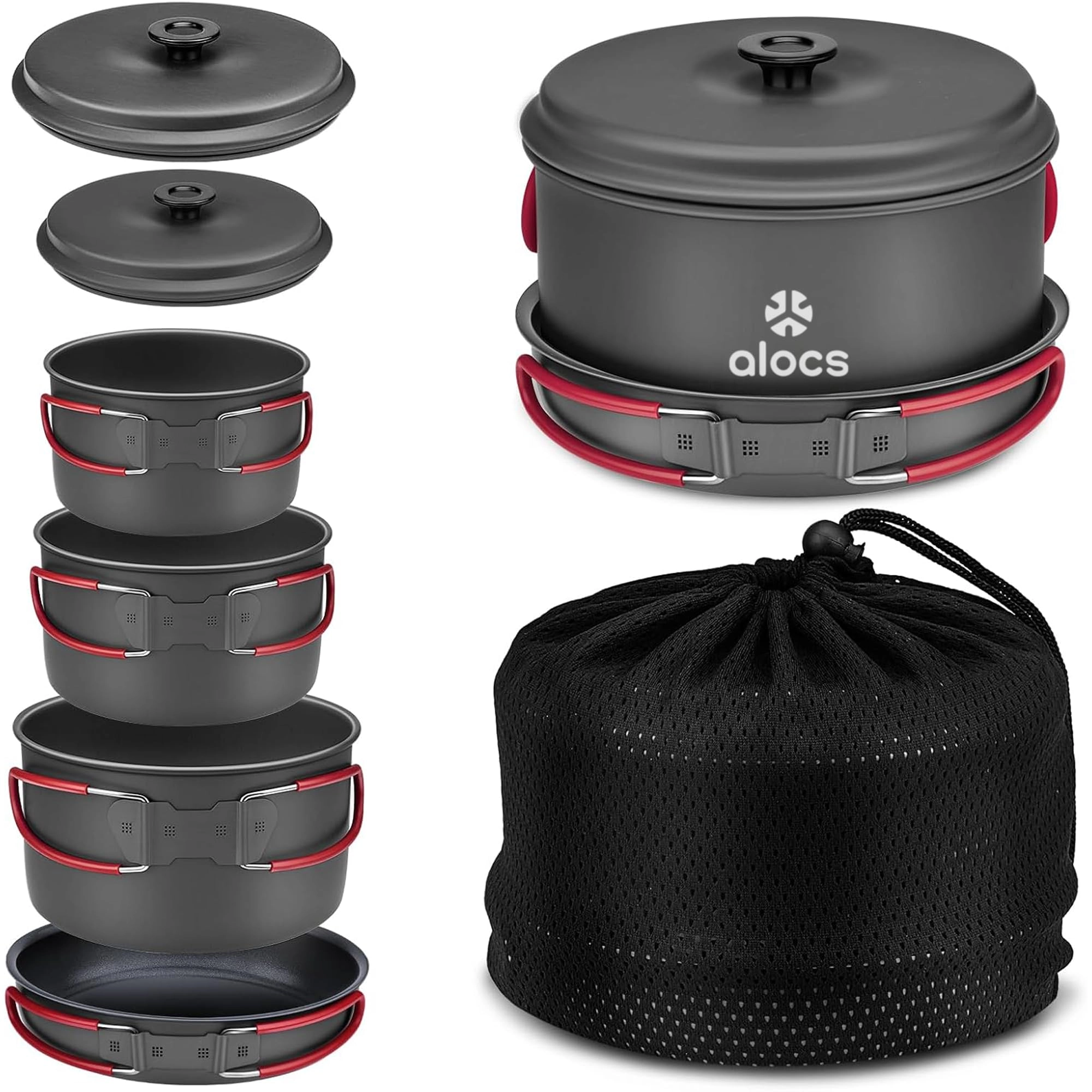 Camping Cookware Set - 3 3.5L 2.2L