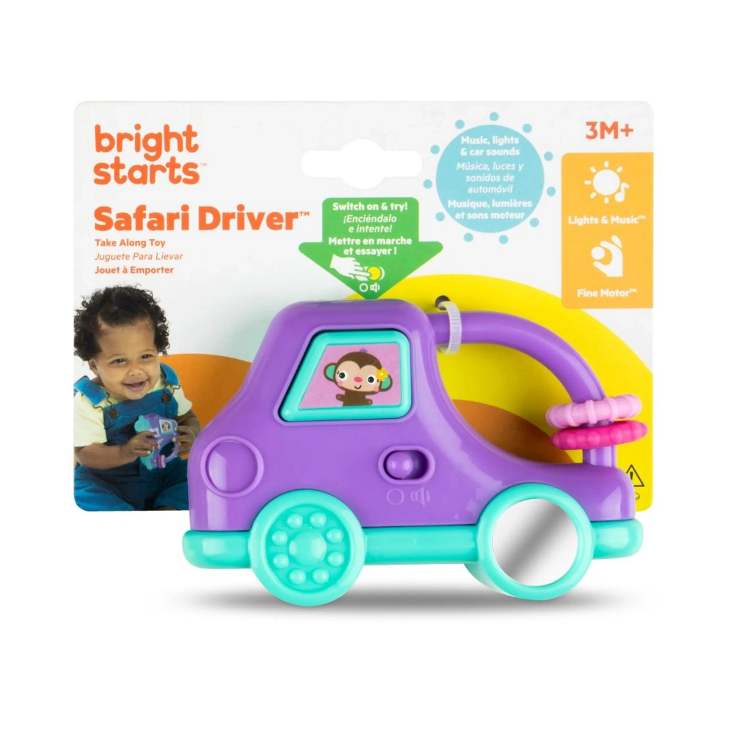 Safari Driver Take Along Toy - 3 months