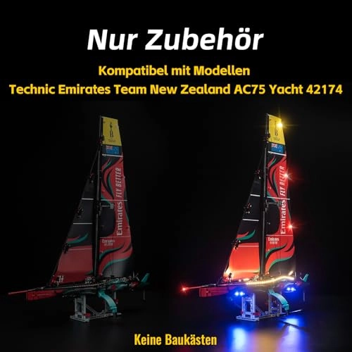42174 Emirates Team New Zealand AC75 Yacht - LED Light Set Standard Version
