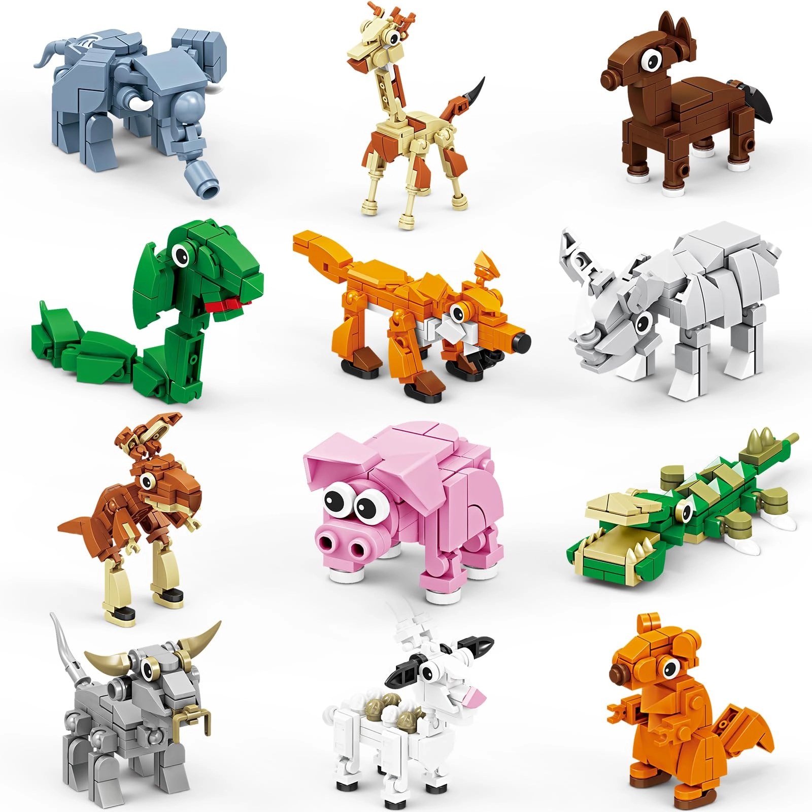 Kazi Animal Building Set - 817 pcs Animal