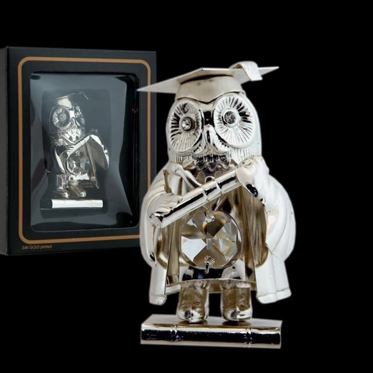 DRW Owl with Boy - resin