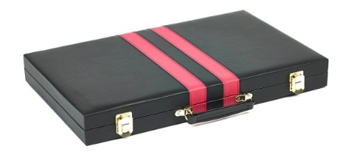 Greenwich Avenue Backgammon Set - 18" Faux Leather