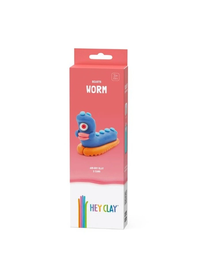 DIY Worm Plastic Modelling Air Dry Clay Kit - 3+ years