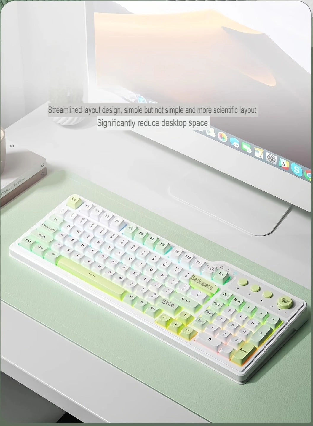 L1 Mechanical Feel Silent Keyboard - Wired/Wireless