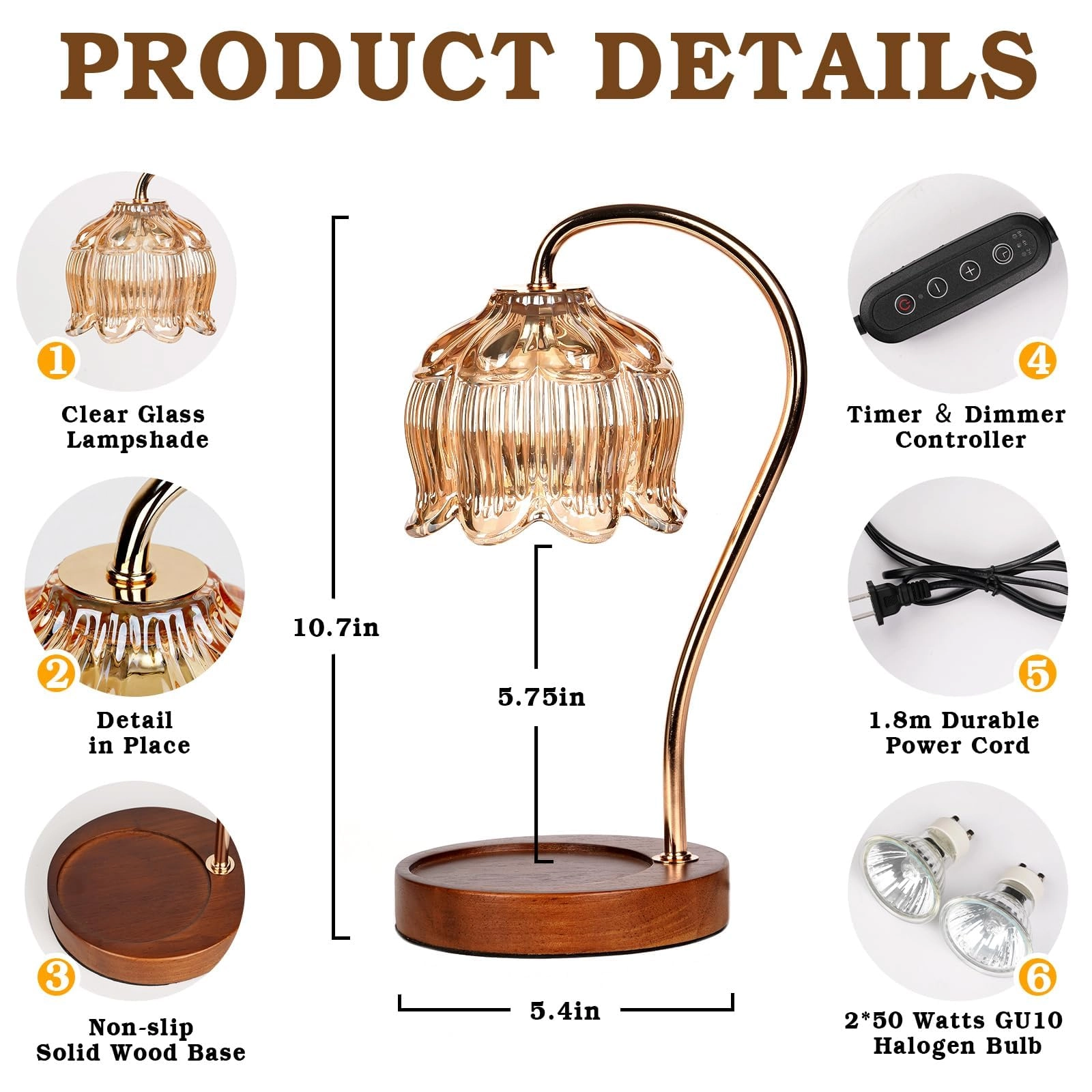 Strawberry Candle Warmer Lamp - Timer Dimmable
