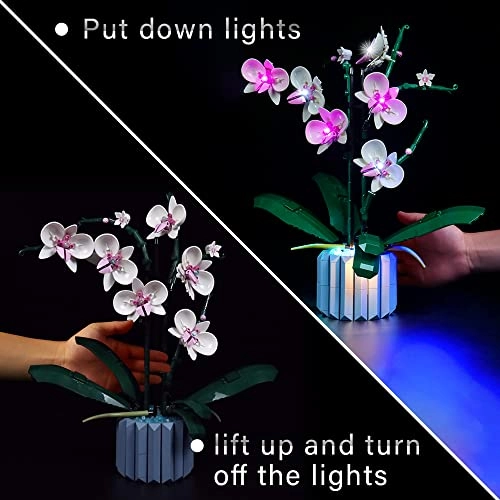 LED Lighting Set for Lego Orchid - Light Control version