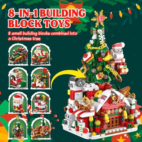 Christmas Building Blocks Sets - Christmas tree snowman Christmas house City