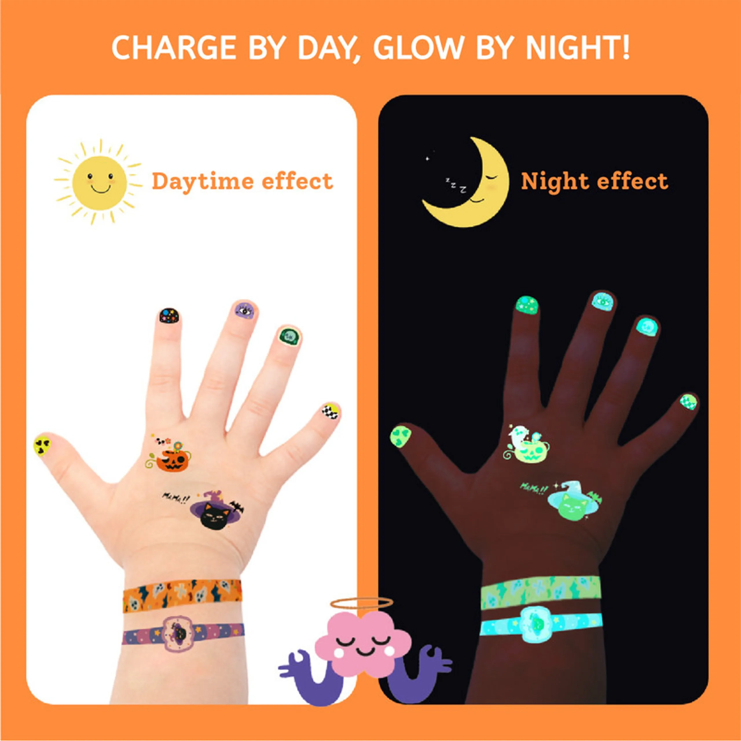 Halloween Stickers & Tattoo Set
