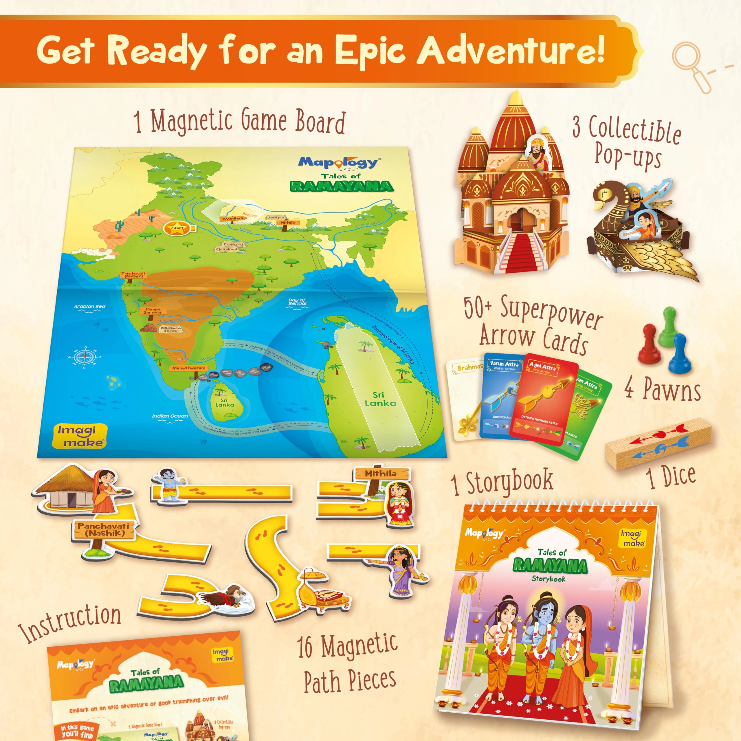 DIY Celebration Kit + Mapology Tales of Ramayana - 13 piece(s)