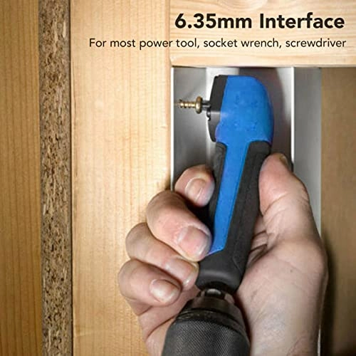 Right Angle Drill Adapter - 6.35mm Hex 10pcs Bits