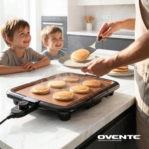 Electric Indoor Kitchen Griddle - 16 x 10 Inch