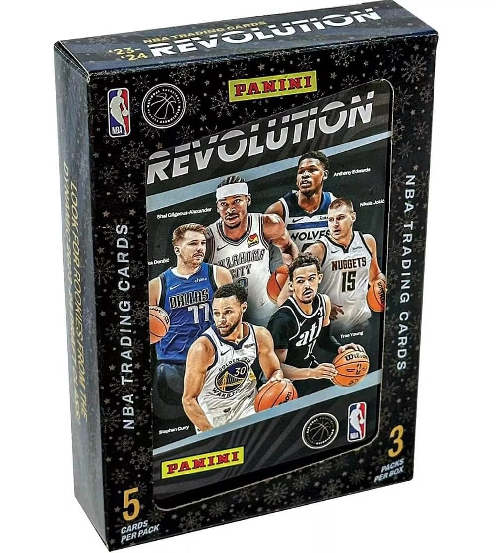 2023-24 Revolution Basketball Trading Cards Tin - 3 Packs 5 Cards per Pack