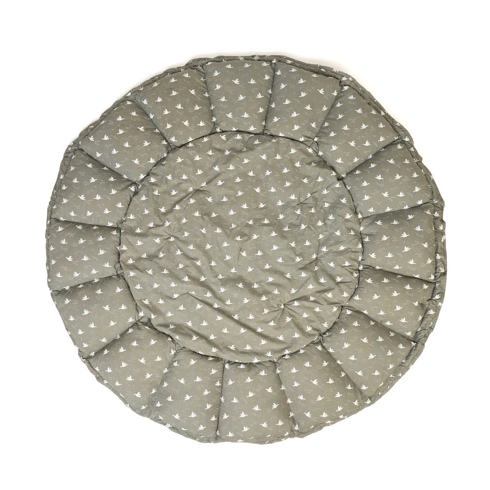 3-In-1 Stripes Bloom Organic Babymat - Ecru/Brown 0 month