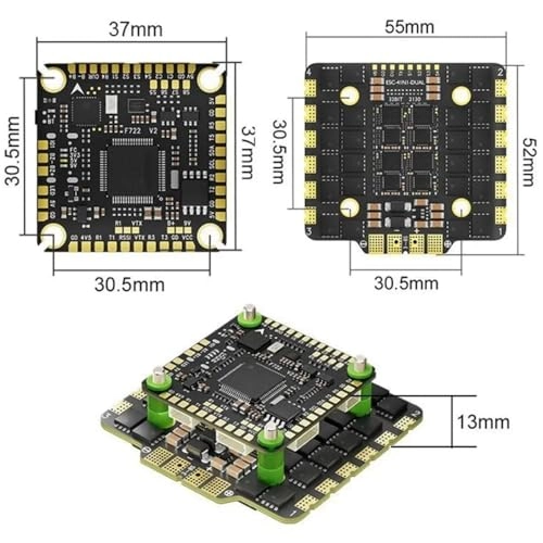 GF30F722-ICM - 30.5X30.5mm 5V 10V Dual BEC 3-8S