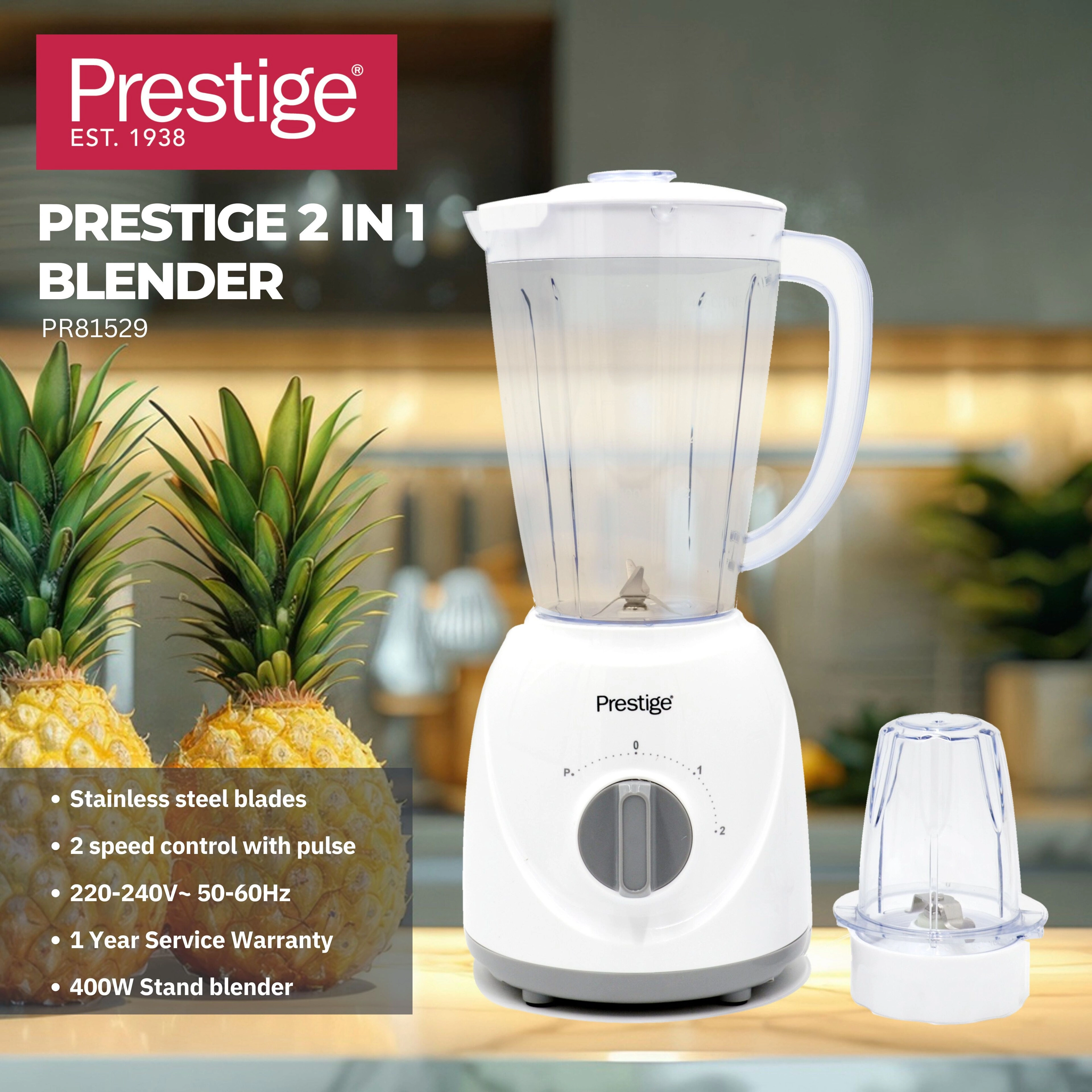 2 in 1 Stand Blender - 400W