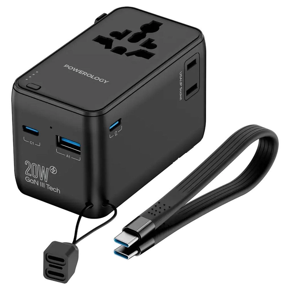 Powerology Universal Travel Adapter - 2500W
