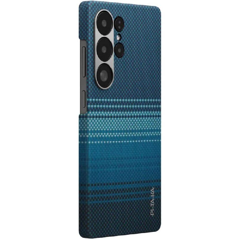Tactile Woven Back Cover Mobile Case with MagSafe for Samsung Galaxy S25 Ultra