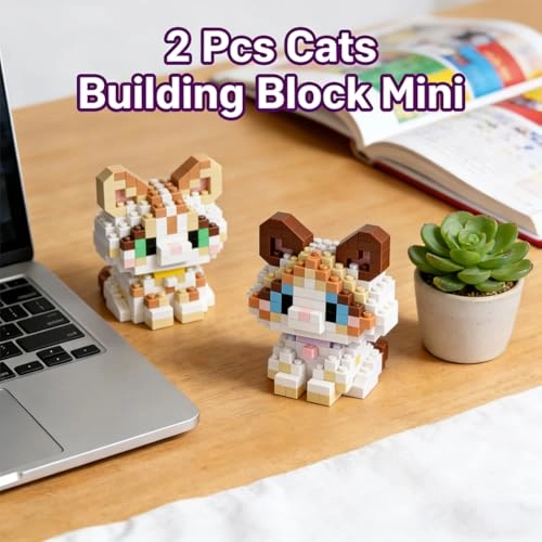 Cat Building Blocks - 2 pcs
