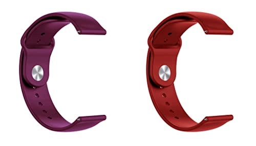 2 Pack 20mm Silicone Watch Band for Sekonda Motion