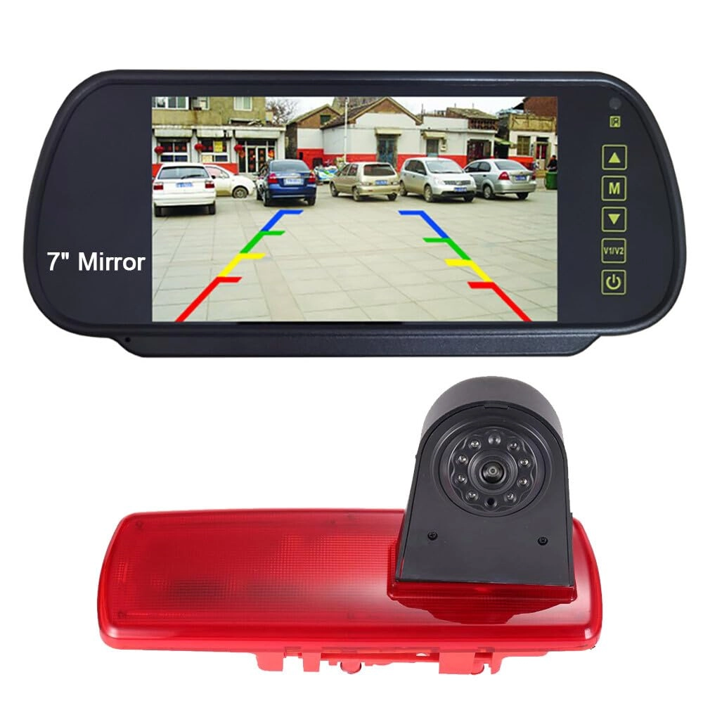 Reversing Camera + LCD Colour Display Monitor - Night vision AHD video signal or CVBS signal 1280 x 720 pixels