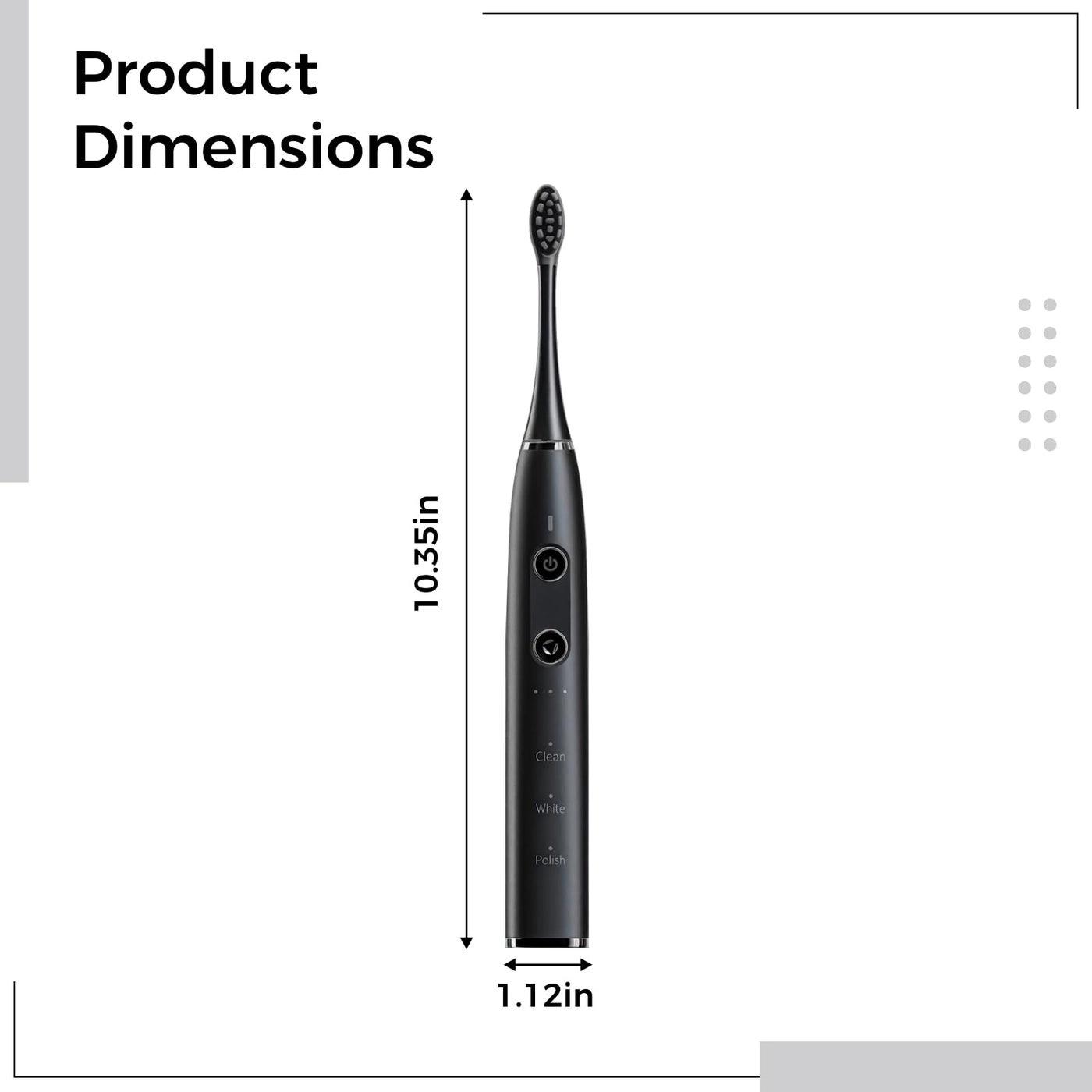 Electric Toothbrush - 9 Modes Wireless Charging