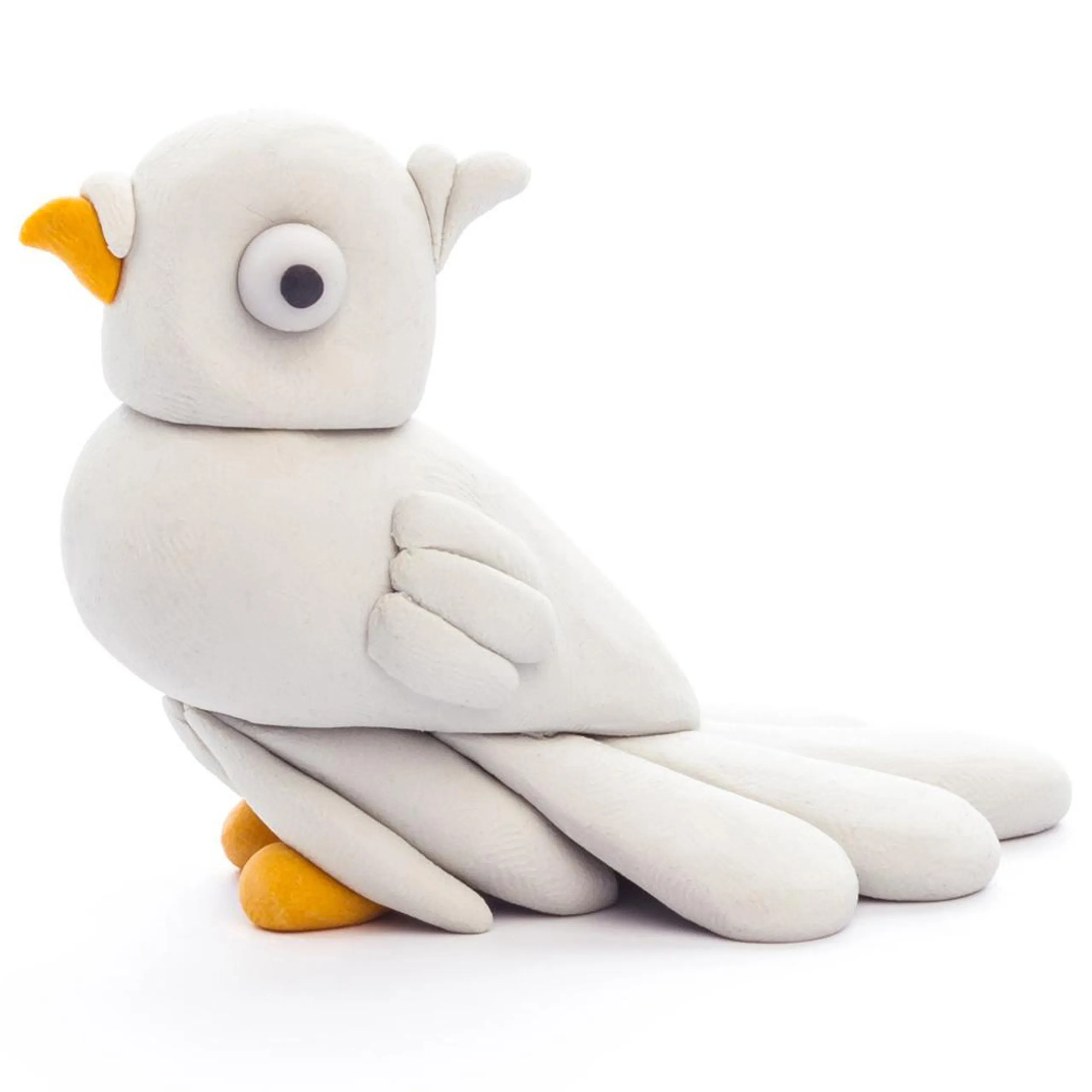 DIY Birds Plastic Modelling Air Dry Clay Kit - 340g 6pcs.