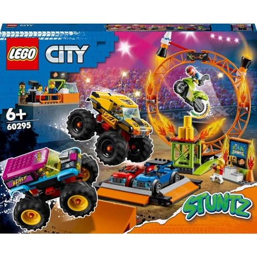 City Stuntz Stunt Show Arena (60295) - 7 minifigures flywheel-powered motorbike