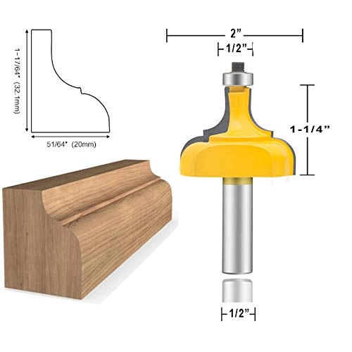 Architectural Molding Router Bit Set - 1/2 Inch 10 PCS