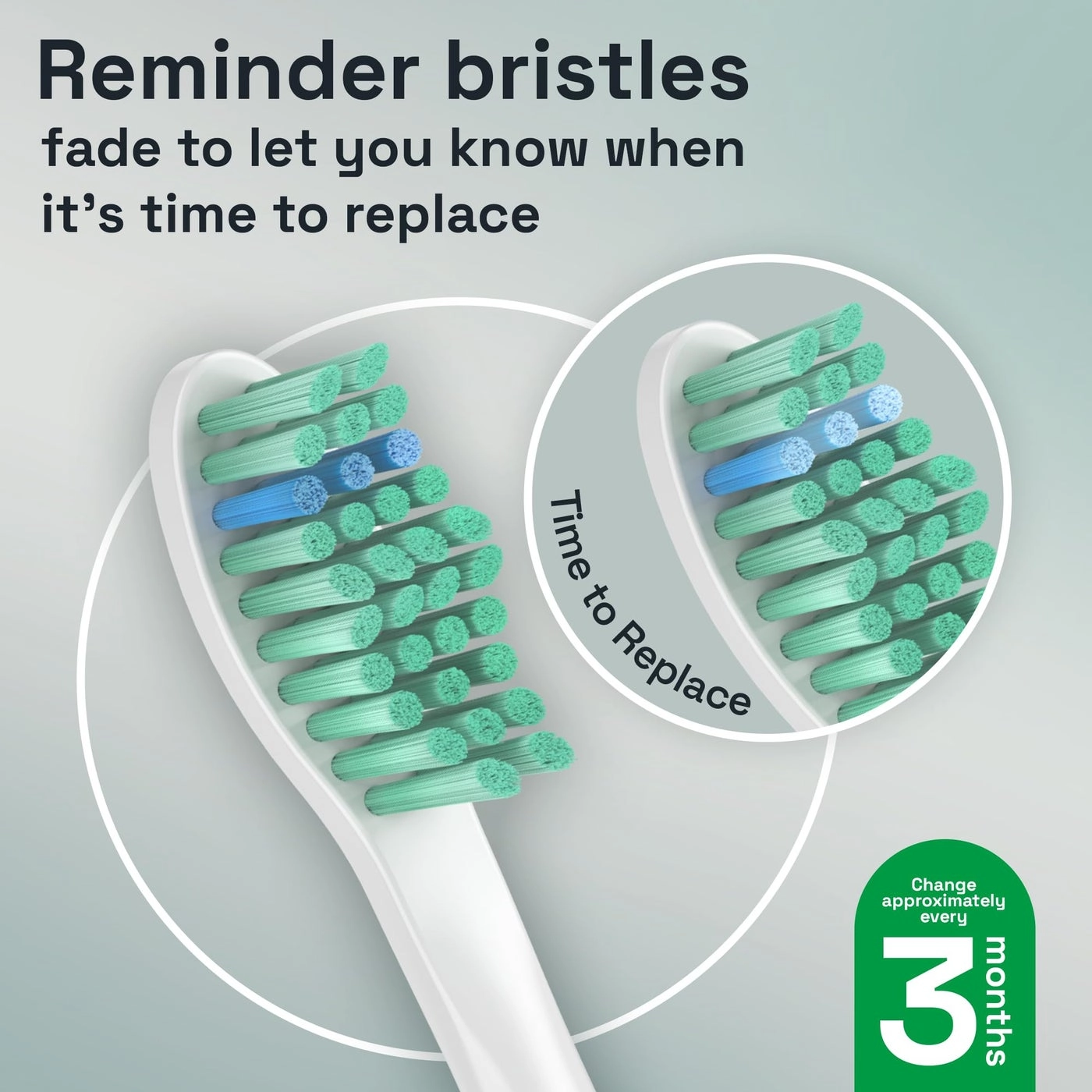 e-Series Total Clean Replacement Toothbrush Heads - 6 Standard Heads Medium Firm Compatible with Philips Sonicare