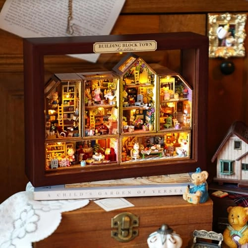 Miniature House Kit - Wood with Furniture