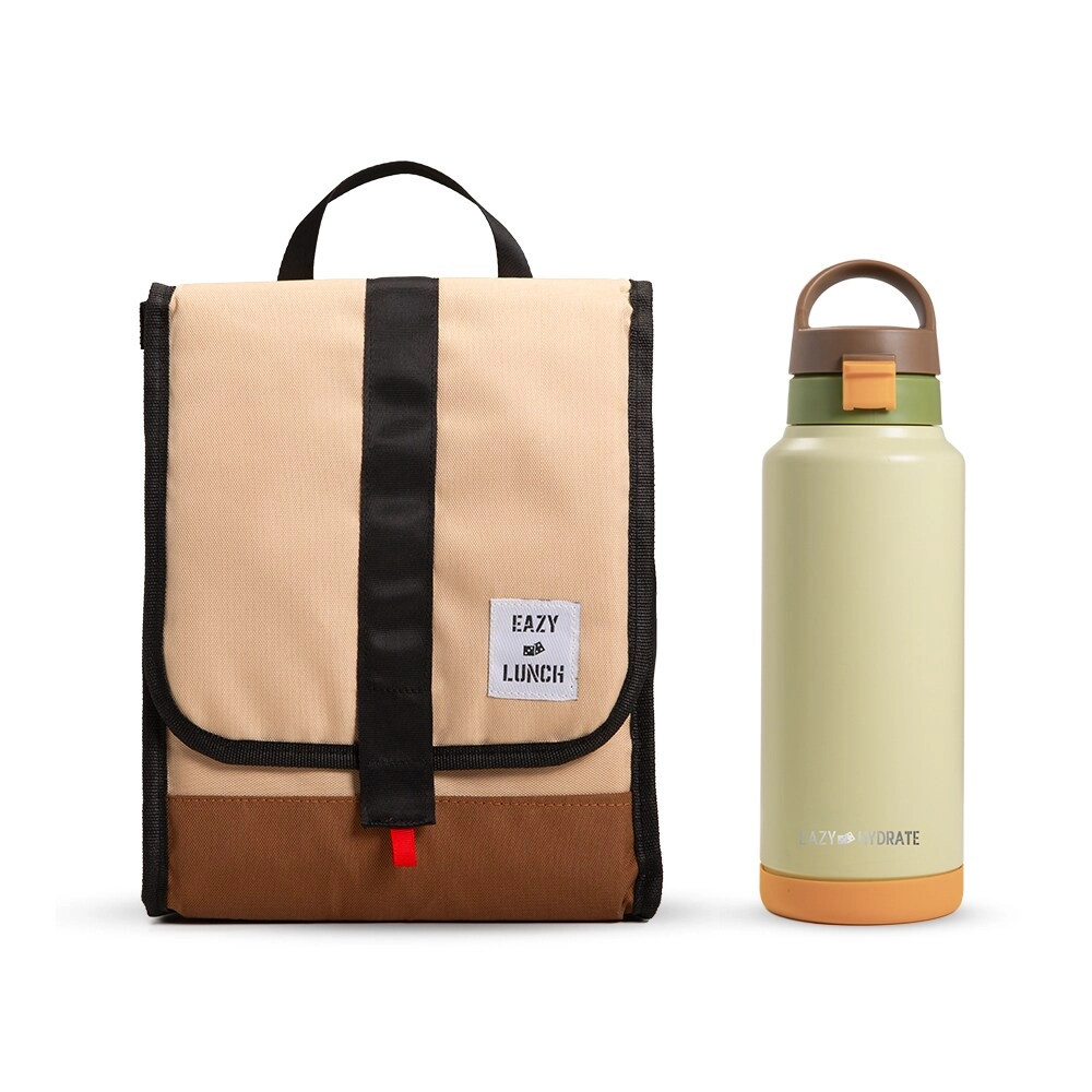 SAM BOX FZE Vacuum Insulated Water Bottle - 950ml + Lunch Bag